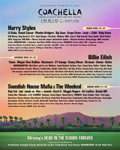 2019 coachella lineup|coachella 2023 lineup.